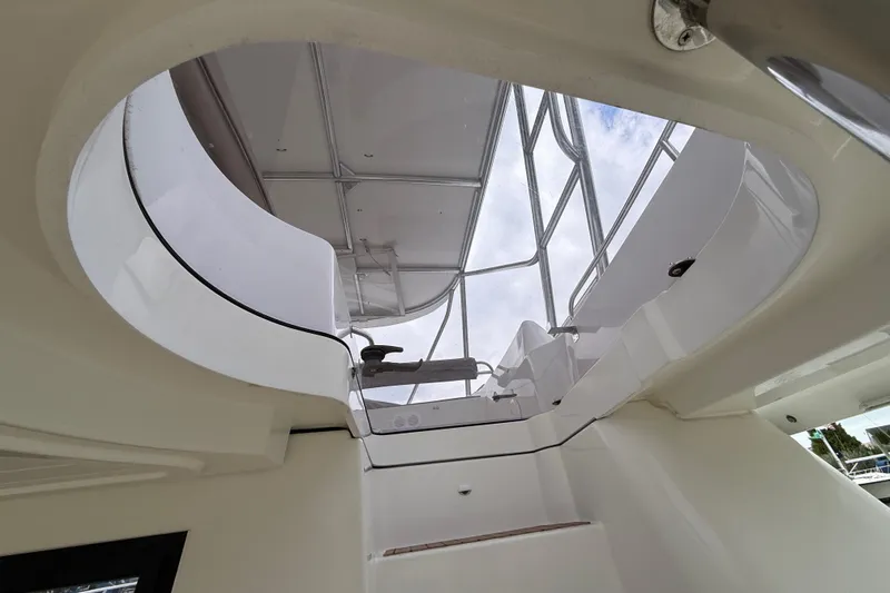 Slide: The Image of Interior view of 2015 Fountaine Pajot Summerland 40 LC yacht, showcasing sleek design. - 52