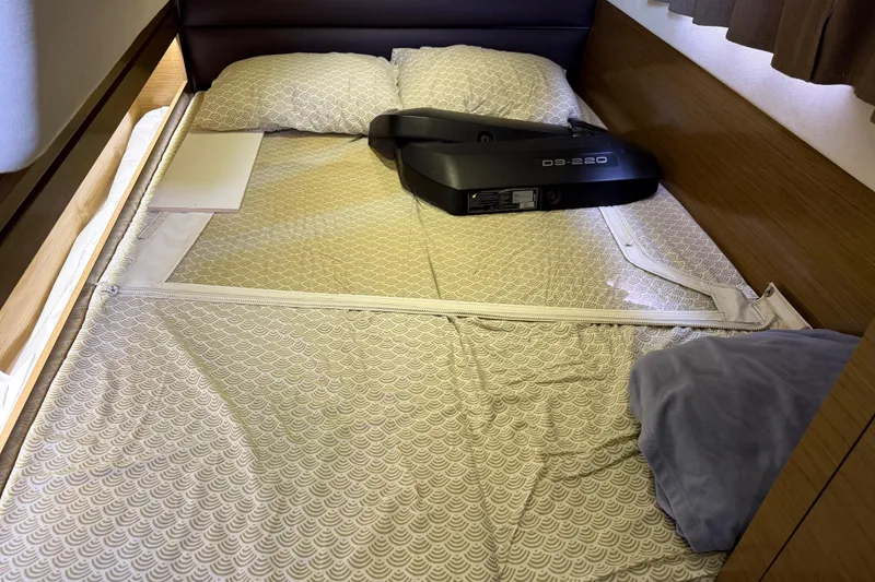 Slide: The Image of Cozy cabin bed in 2015 Fountaine Pajot Summerland 40 LC yacht interior. - 99