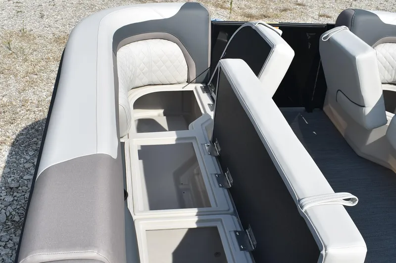 Slide: The Image of 2026 Godfrey Sweetwater SW 2286 C boat interior with open storage compartments. - 18