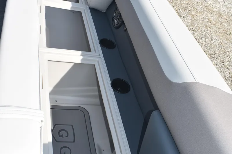 Slide: The Image of Interior view of 2026 Godfrey Sweetwater SW 2286 C boat seating and storage. - 19