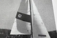Slide: The Image of 1979 O'Day 19 sailboat with sails unfurled on open water. - 4
