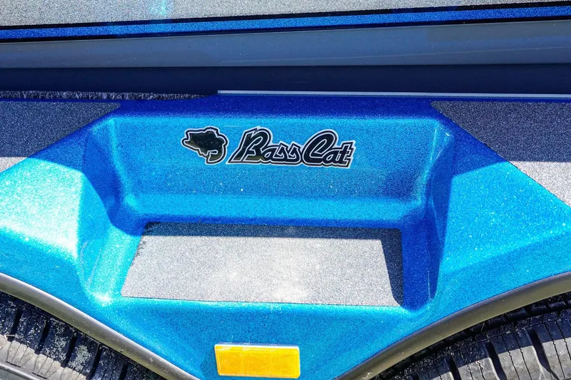 Slide: The Image of 2025 Bass Cat Puma STS logo on a blue metallic surface. - 37