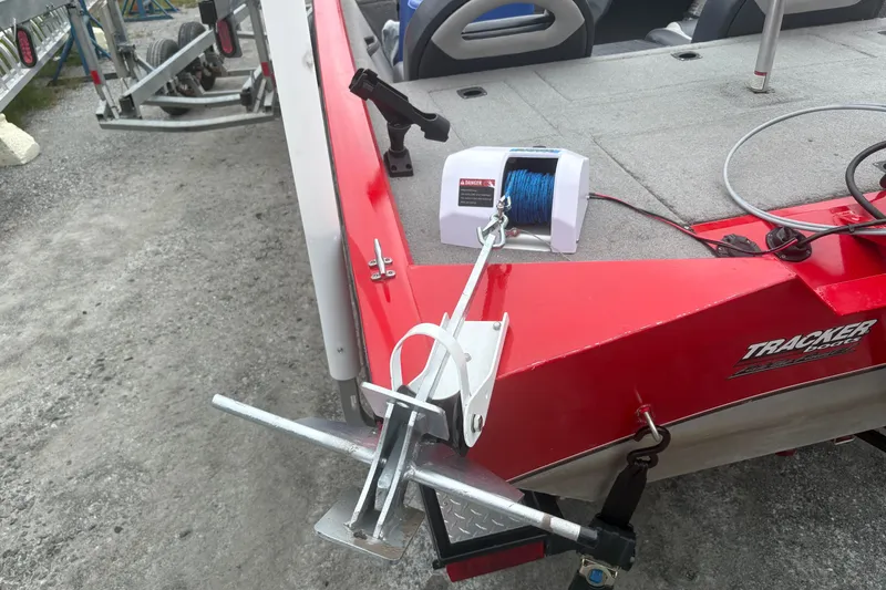 Slide: The Image of 2008 Tracker Pro Team 175 TXW boat with anchor and winch system. - 3