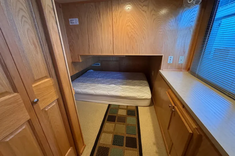 Slide: The Image of Rooftop deck of 2002 Sumerset houseboat with bar, overlooking serene lake view. - 19