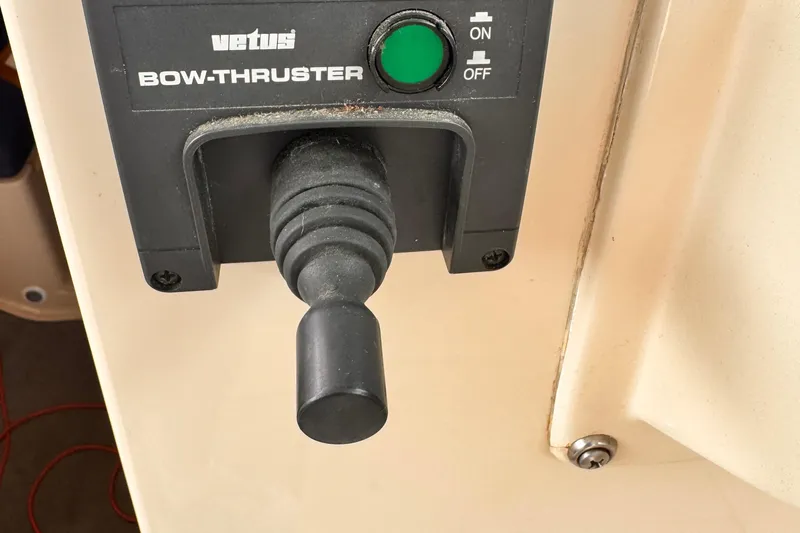 Slide: The Image of Vetus bow thruster control on 2003 Albin 28 TE boat dashboard. - 26