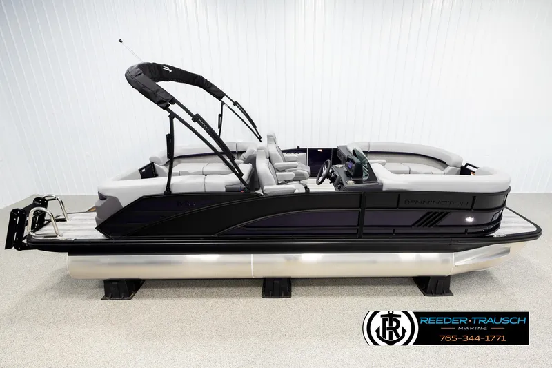 The Image of 2026 Bennington 22 MFBSE pontoon boat with sleek design and comfortable seating. - 1