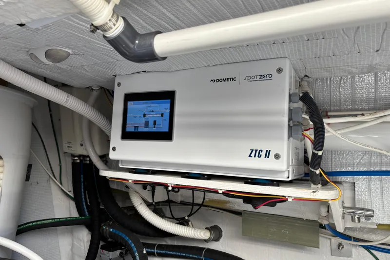 Slide: The Image of Dometic Spot Zero ZTC II system in 2021 Sabre 48 Salon Express yacht engine room. - 38