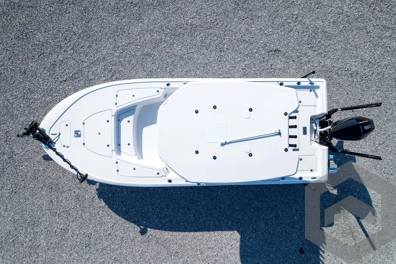 Slide: The Image of Aerial view of 2026 Tidewater 2410 Bay Max boat on gravel surface. - 75