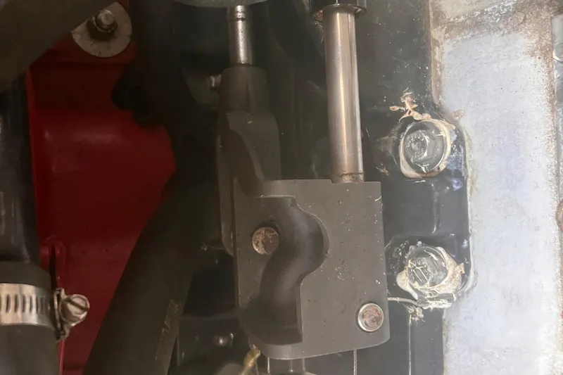 Slide: The Image of Close-up of mechanical components in a 2003 Coblat 263 engine. - 28