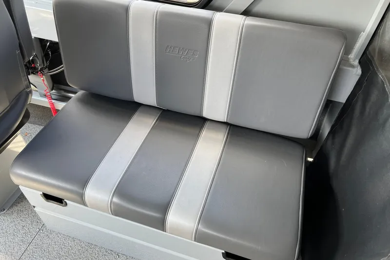 Slide: The Image of Gray and black seating in 2021 Hewescraft 220 Ocean Pro ET boat. - 16