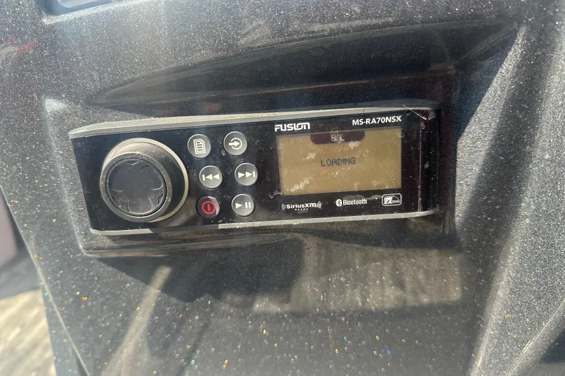 Slide: The Image of Fusion MS-RA70NSX stereo system in 2020 Crest Caribbean RS 250 SLS boat. - 13