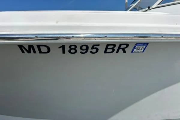 Slide: The Image of 2019 Edgewater 262 CX boat with registration number MD 1895 BR. - 16
