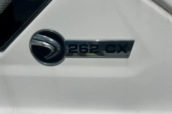 Slide: The Image of Edgewater 262 CX 2019 model emblem on a white surface. - 17