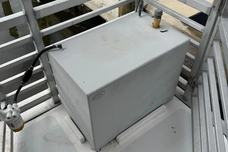 Slide: The Image of 2022 Guthrie Boatworks A&M Custom Pontoon fuel tank and filter system. - 21