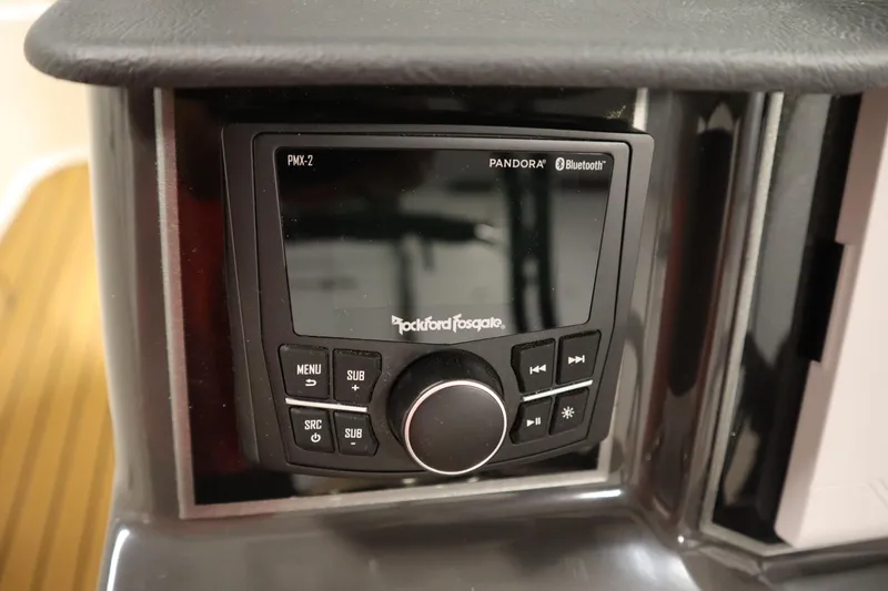 Slide: The Image of Rockford Fosgate PMX-2 audio system in 2025 Bayliner VR6 Bowrider OB boat. - 20