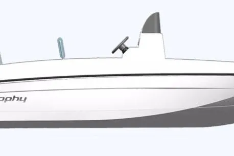 Slide: The Image of 2026 Bayliner T18 LE boat, side view, sleek white design with modern features. - 44