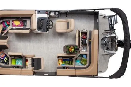 Slide: The Image of 2026 Lowe LS 170 boat interior, featuring spacious seating and modern amenities. - 34