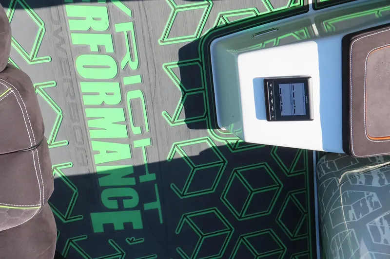 Slide: The Image of 2019 Wright Performance WP 360 interior with geometric design and control panel. - 17