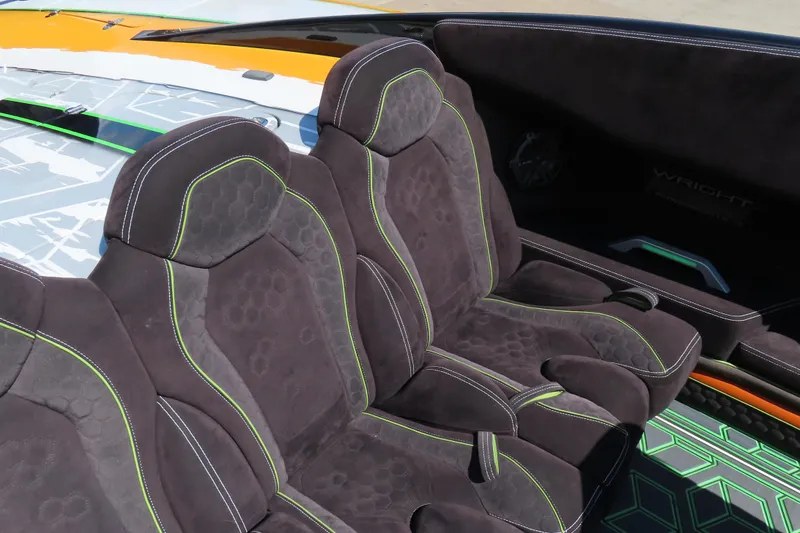 Slide: The Image of Luxurious interior of 2019 Wright Performance WP 360 with stylish seats and vibrant accents. - 20