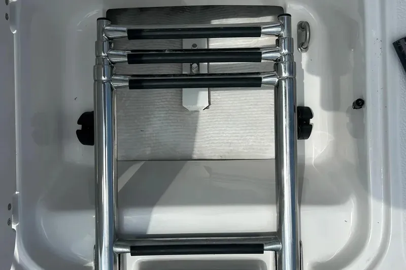 Slide: The Image of Stainless steel boat ladder on 2009 Starcraft Star Step. - 35