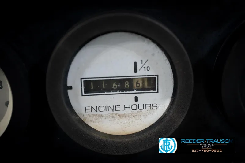 Slide: The Image of Close-up of a 1991 Godfrey SP2200 engine hour meter reading 1168.6 hours. - 35