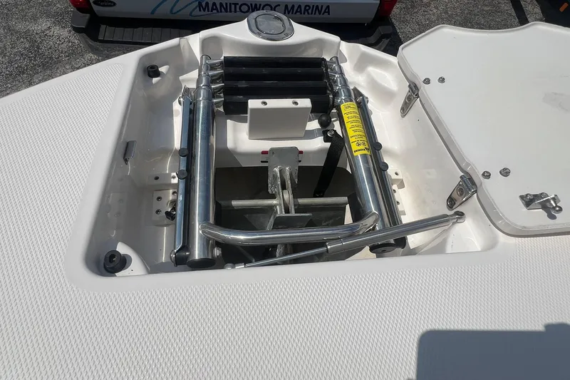 Slide: The Image of Anchor compartment of 2016 Chaparral 244 Sunesta boat at Manitowoc Marina. - 7