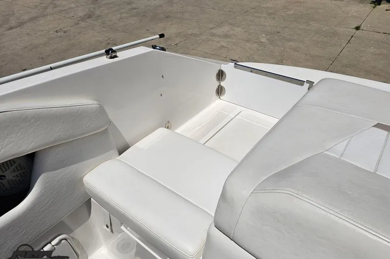 Slide: The Image of 2007 Regal 2000 Bowrider interior with white seating and clean design. - 102