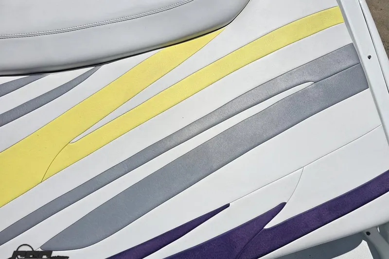 Slide: The Image of Colorful seat upholstery design on a 2005 Baja 245 boat. - 38