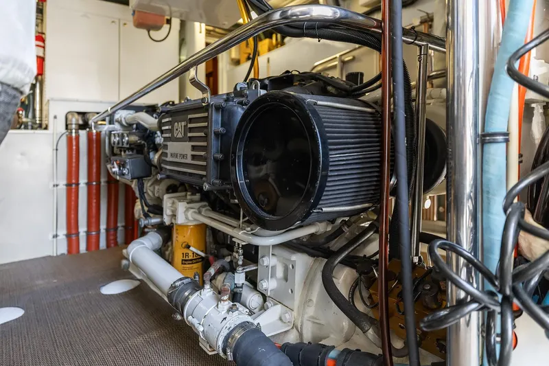 Slide: The Image of Engine room of 2001 Rayburn Flush Deck with Northern Lights generator set. - 73