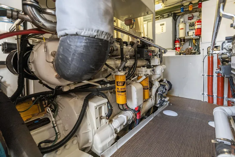 Slide: The Image of Engine room of 2001 Rayburn Flush Deck with Northern Lights generator set. - 74