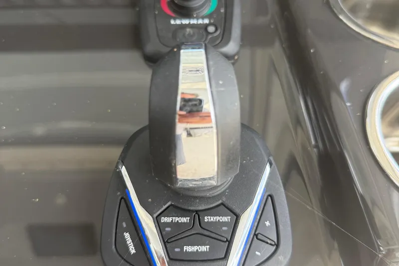 Slide: The Image of Joystick control panel on 2022 Pursuit S 378 Sport boat dashboard. - 45