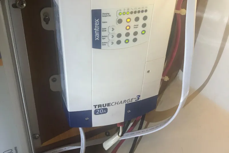 Slide: The Image of Xantrex TrueCharge 20A battery charger in a 1996 Catalina 30 MkIII sailboat. - 13