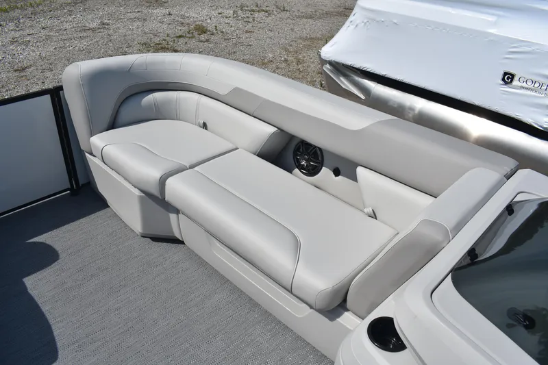Slide: The Image of Luxurious seating on 2026 Godfrey SWEETWATER SW 2086 C pontoon boat. - 7