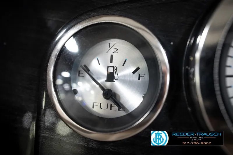 Slide: The Image of Fuel gauge of 2016 Bennington 2375 GCW boat, showing near empty. - 33