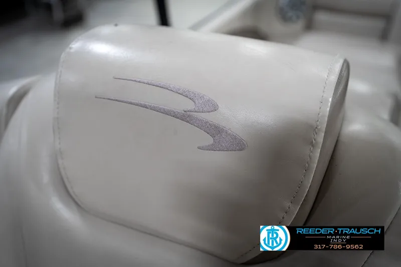Slide: The Image of 2016 Bennington 2375 GCW boat seat with logo, Reeder Trausch Marine branding. - 42