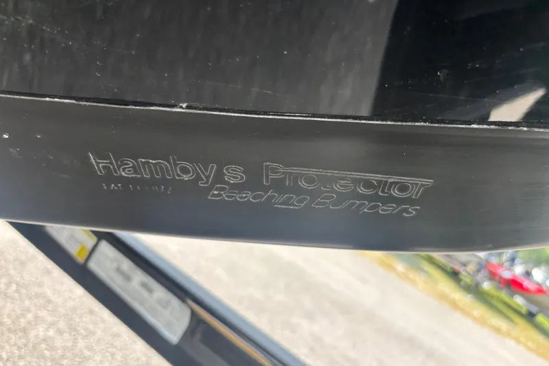 Slide: The Image of Close-up of Hamby's Protector Beaching Bumpers on 2025 Ranger Z520R. - 2