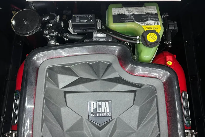 Slide: The Image of Engine compartment of 2022 Nautique Super Air Nautique G23 with PCM marine engine. - 20