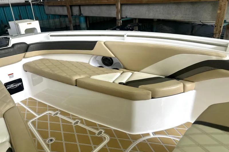 Slide: The Image of 2019 Sunsation 34 CCX USB input and Fusion audio panel detail. - 10