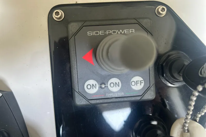 Slide: The Image of Dashboard display of a 2019 Sunsation 34 CCX showing RPM and system status. - 43