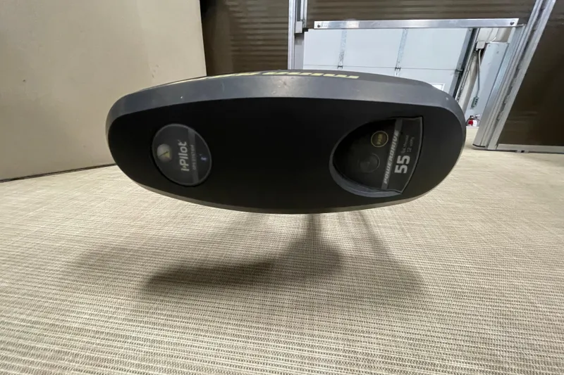 Slide: The Image of Minn Kota trolling motor head with i-Pilot, mounted on Crestliner FS 220, 2018 model. - 19