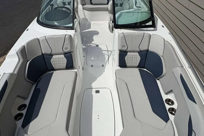 Slide: The Image of 2023 Hurricane SD 2400 boat interior with stylish seating and modern design. - 3