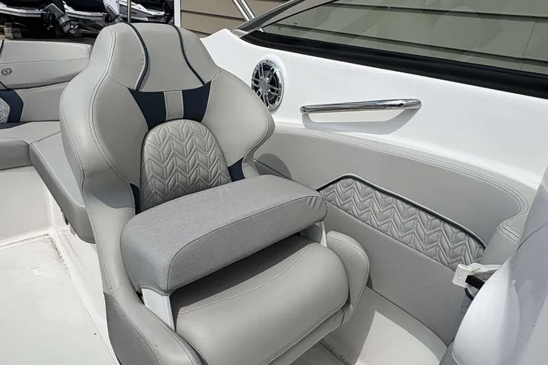 Slide: The Image of Luxurious seating in 2023 Hurricane SD 2400 boat, featuring elegant design and comfort. - 9