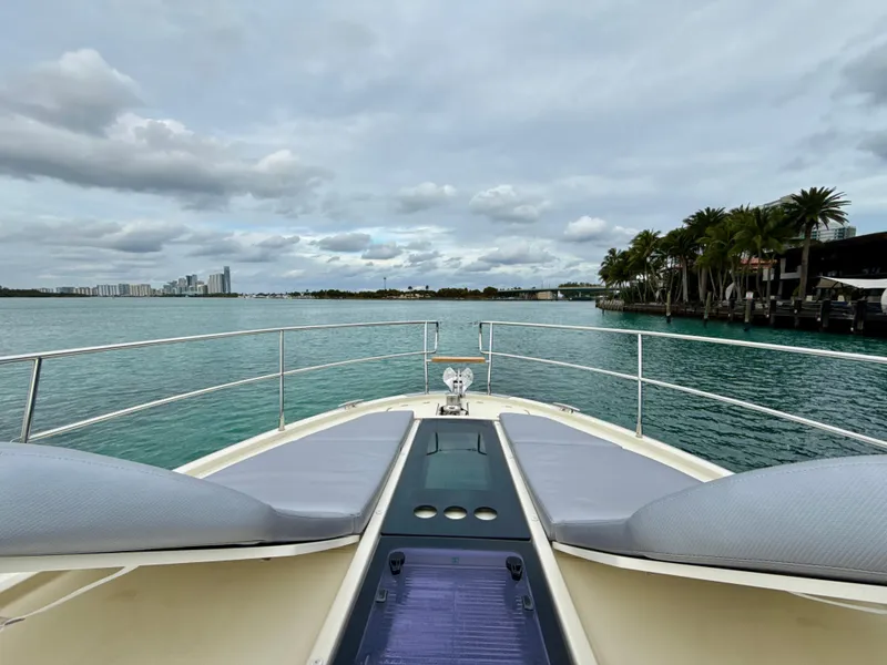 Slide: The Image of Bow view of 2017 Beneteau Monte Carlo 5S yacht on calm waters. - 30