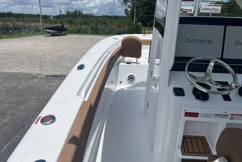 Slide: The Image of 2026 Sea Hunt Gamefish 30 boat with forward seating and Garmin navigation system. - 22