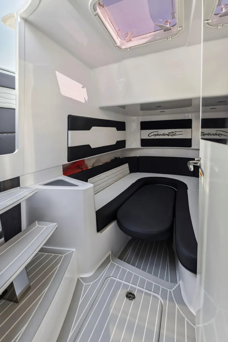 Slide: The Image of 2022 Cigarette 42 Auroris interior with sleek seating and modern design. - 32