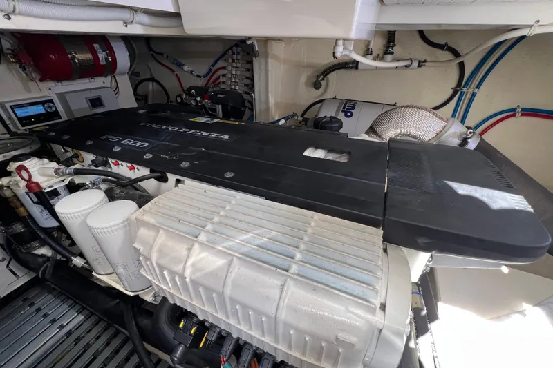 Slide: The Image of Engine room of 2020 Tiara Yachts C44 Coupe with Volvo Penta IPS 600 engine. - 99