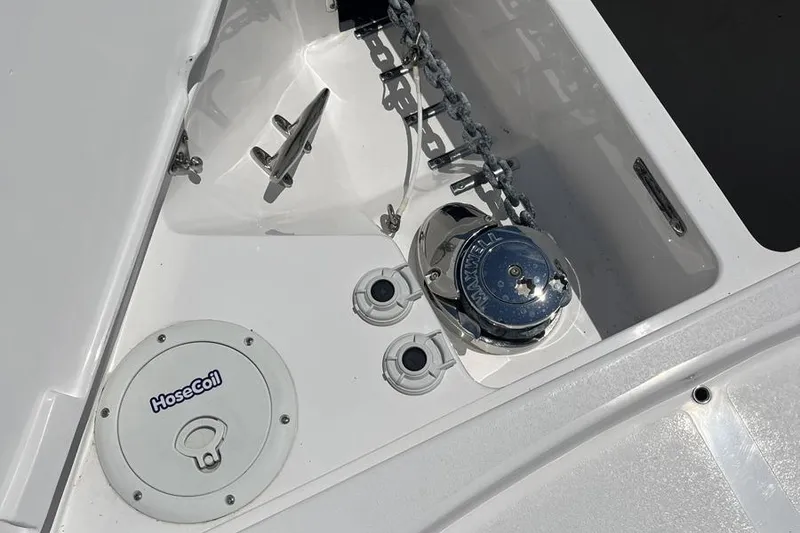 Slide: The Image of Anchor system of 2023 Intrepid 477 Evolution boat with HoseCoil and Maxwell components. - 72