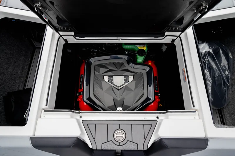 Slide: The Image of 2026 Nautique Super Air Nautique GS22 engine compartment, showcasing modern design and engineering. - 11