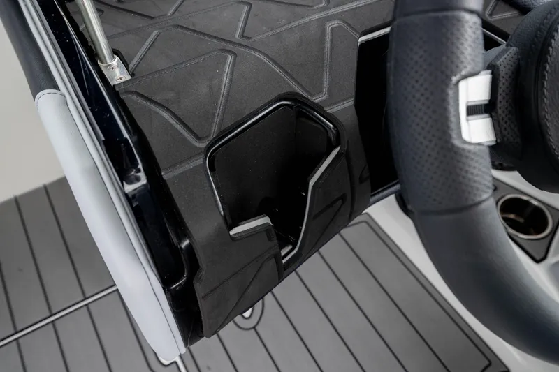 Slide: The Image of 2026 Nautique Super Air Nautique GS22 steering wheel and dashboard detail. - 44