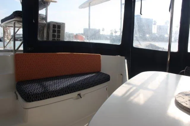 Slide: The Image of Interior seating area of 2008 Fountaine Pajot Orana 44 catamaran. - 20